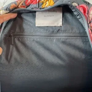 Vera Bradley Essential Laptop Backpack Coastal Paradise Gray NWOT Vera Bradley | Bags | Coastal Paradise Large Essential  main image 3